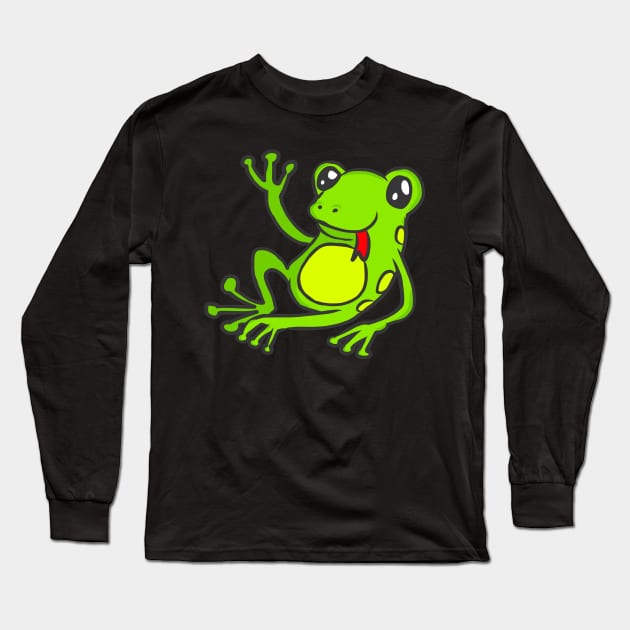 Frog Tadpole Toad Lurch Toad Froschlurch sweet Long Sleeve T-Shirt by KK-Royal